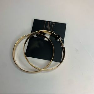 INC earrings NWT Macys Gold Hoops